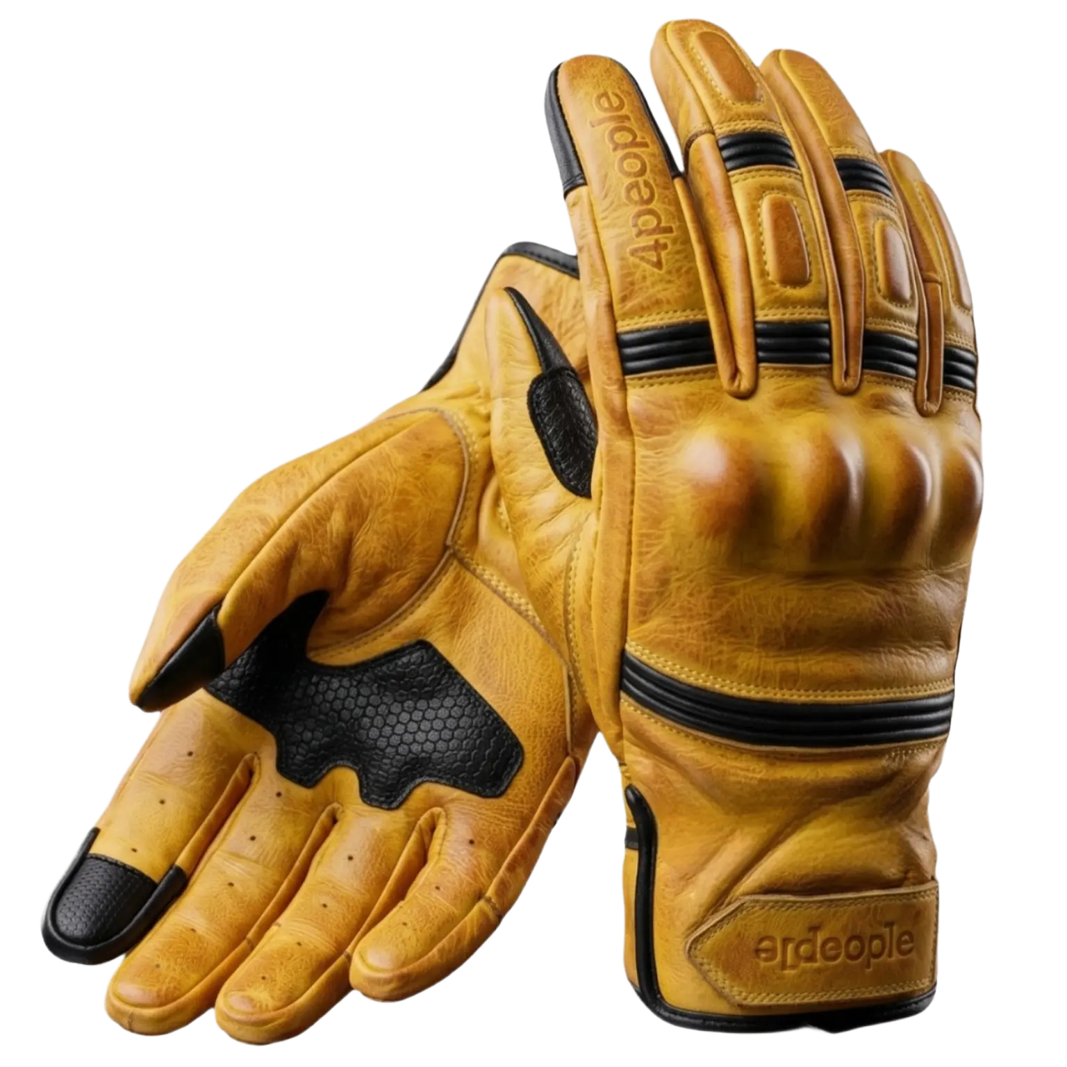Guantes de moto de cuero Desert Rider